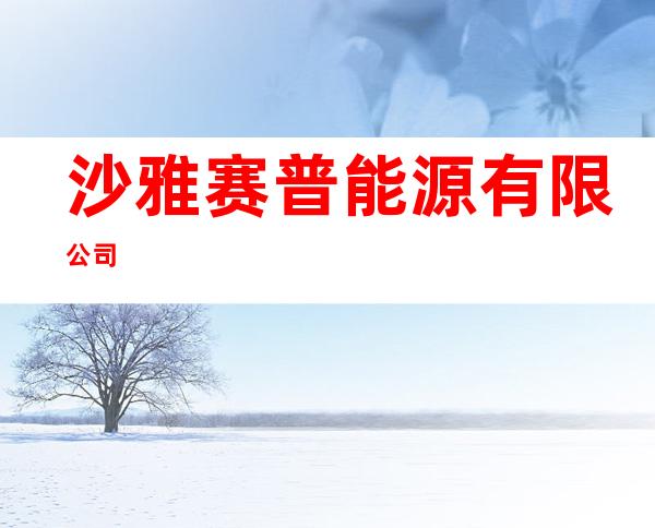 沙雅赛普能源有限公司